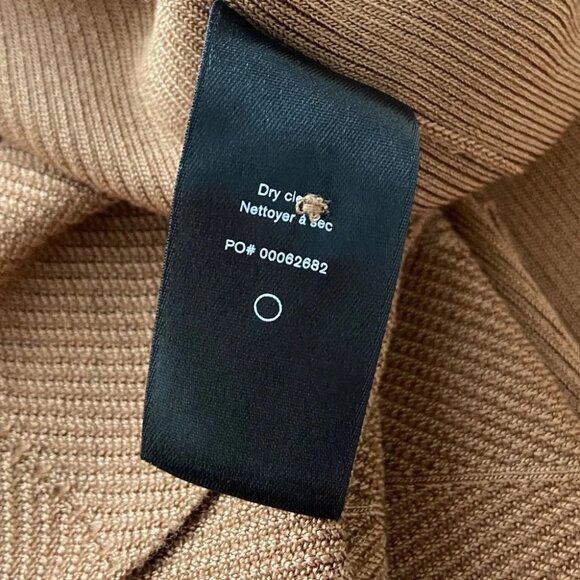 Rag & Bone Pacey Button Down Midi Dress Ribbed Knit in Light Brown size XXS - Picture 8 of 8